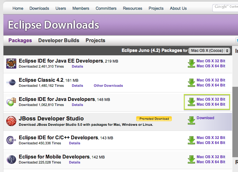 eclipse ide for mac os