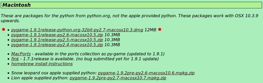 pygame mac download